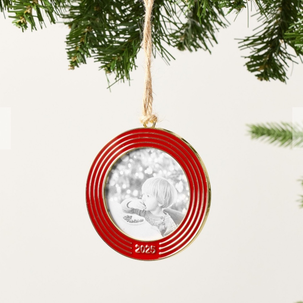 Pottery Barn 2025 Dated Enamel Frame Ornament